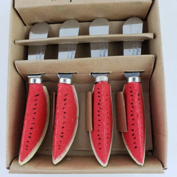 Harry and David Set of Four Stainless Watermelon Spreaders NWT - Picture 3 of 4
